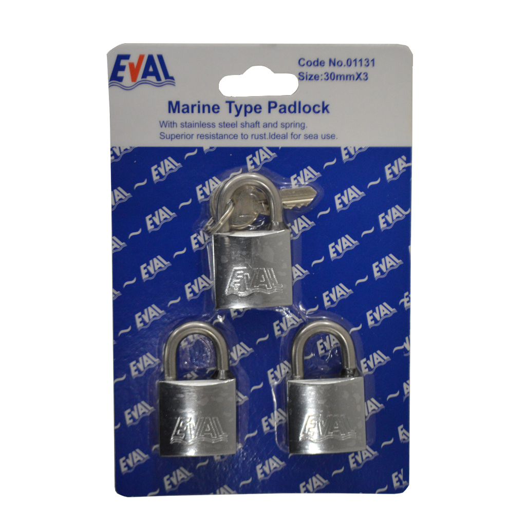 SET OF LOCKS WITH COMMON KEY (3 PIECES)